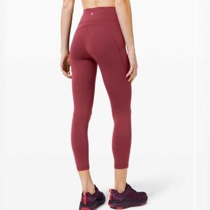 Lululemon Invigorate High Rise Tight 25” Chiati Red Size 4 FLAWED